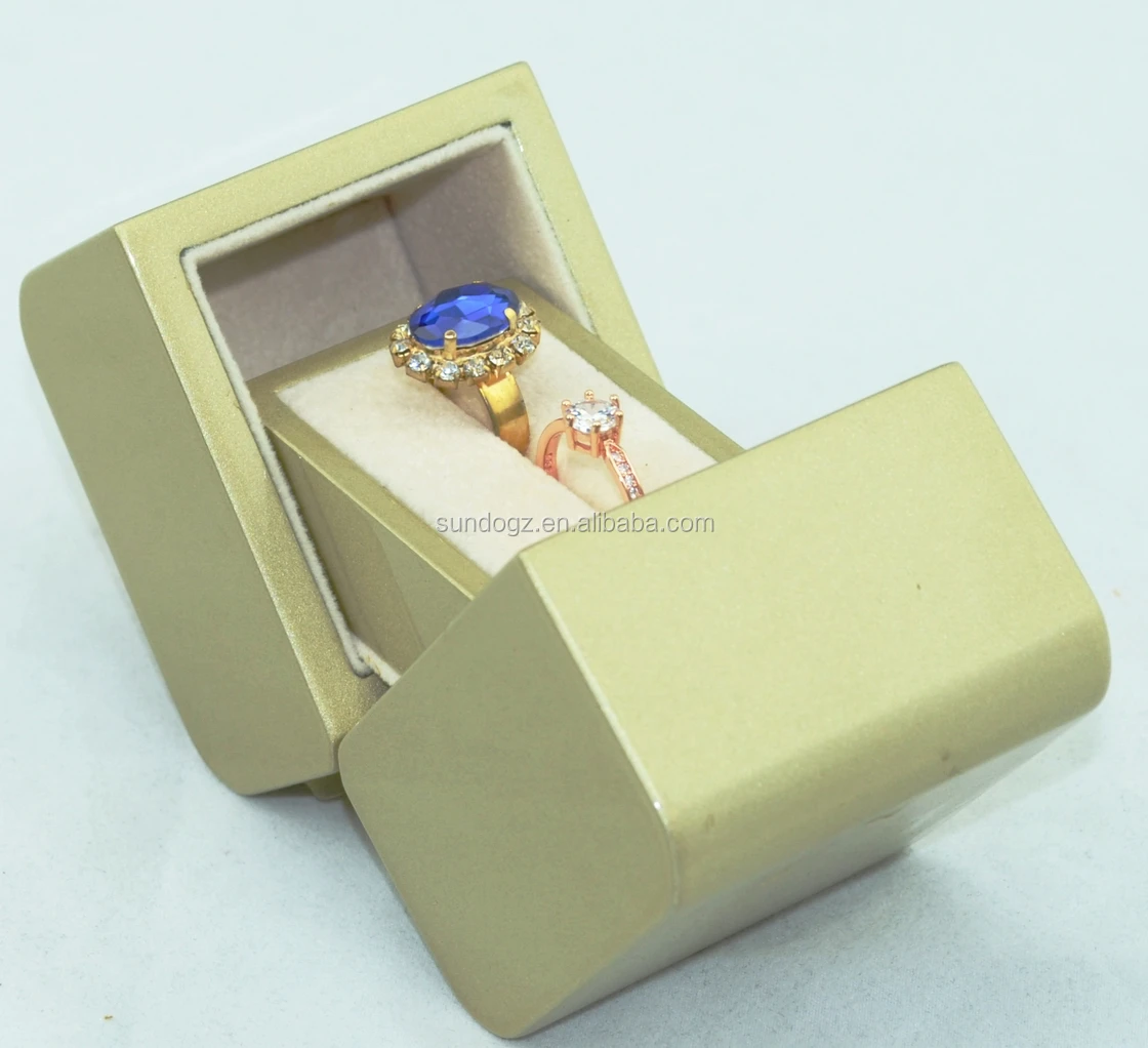 painting wooden jewelry gift packaging wood wedding ring box