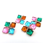 Newest design crystal snap jewelry alloy rhinestone button