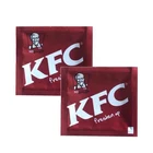 Custom Print Scented Hand Single Pack Mini Individu Wrapped Airline Clean Wet Tissue Wipe For Kfc Restaurant