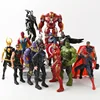 Marvel Avengers 3 Movie Anime Superhero Captain America Ironman Spiderman hulk thor Action Figures Toys Gifts QTA-2035