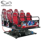 ショッピングモール仮想現実プラットフォーム油圧 5d シネマモーション乗車 7d ゲーム機