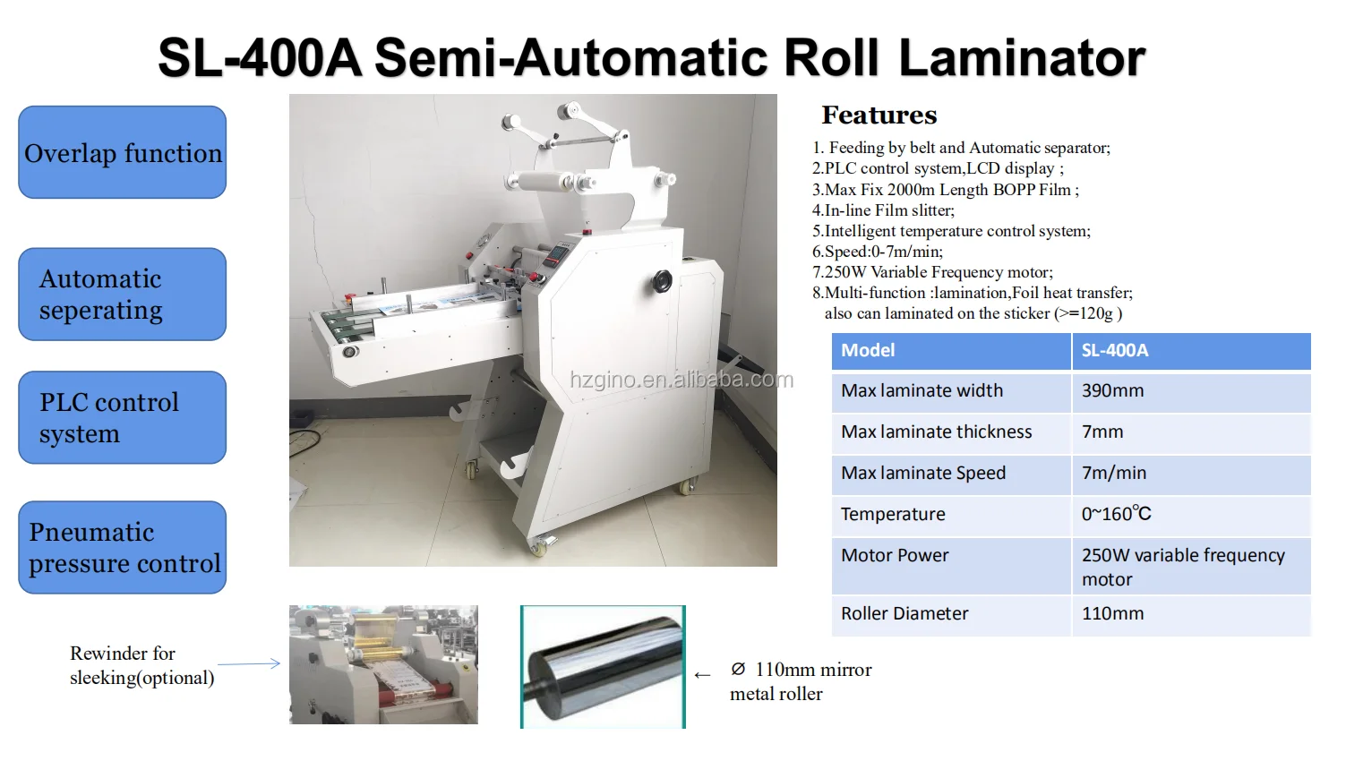 Sl 400a A3 Paper Pneumatic Semi Automatic Breaking Single Sided And