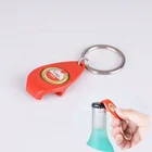 Custom Epoxy Sticker Logo Claw Bottle Opener Keyring ,Claw Bottle Opener with Engraved Imprint
