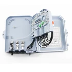 Wall mounted 8 core ftth distribution terminal fiber optics box