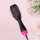 Amazon hot sales Salon One-Step Volume Hair Styler Brush Blow Dryer 1200w Rotating Hot Air Brush black color