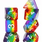 Dice For Game Colorful Transparent Layered 16mm Resin Dice Luxury Gambling Dice Set For Board Game