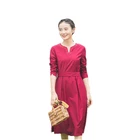Autumn New Elegant Temperament Red Long Sleeves Party Maxi Dresses Women