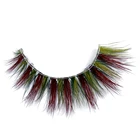 Muting Dramatic Color Lashes Extension 3D Mink Eyelashes False Eyelash Colored Mink Lashes Star Color Eyelash
