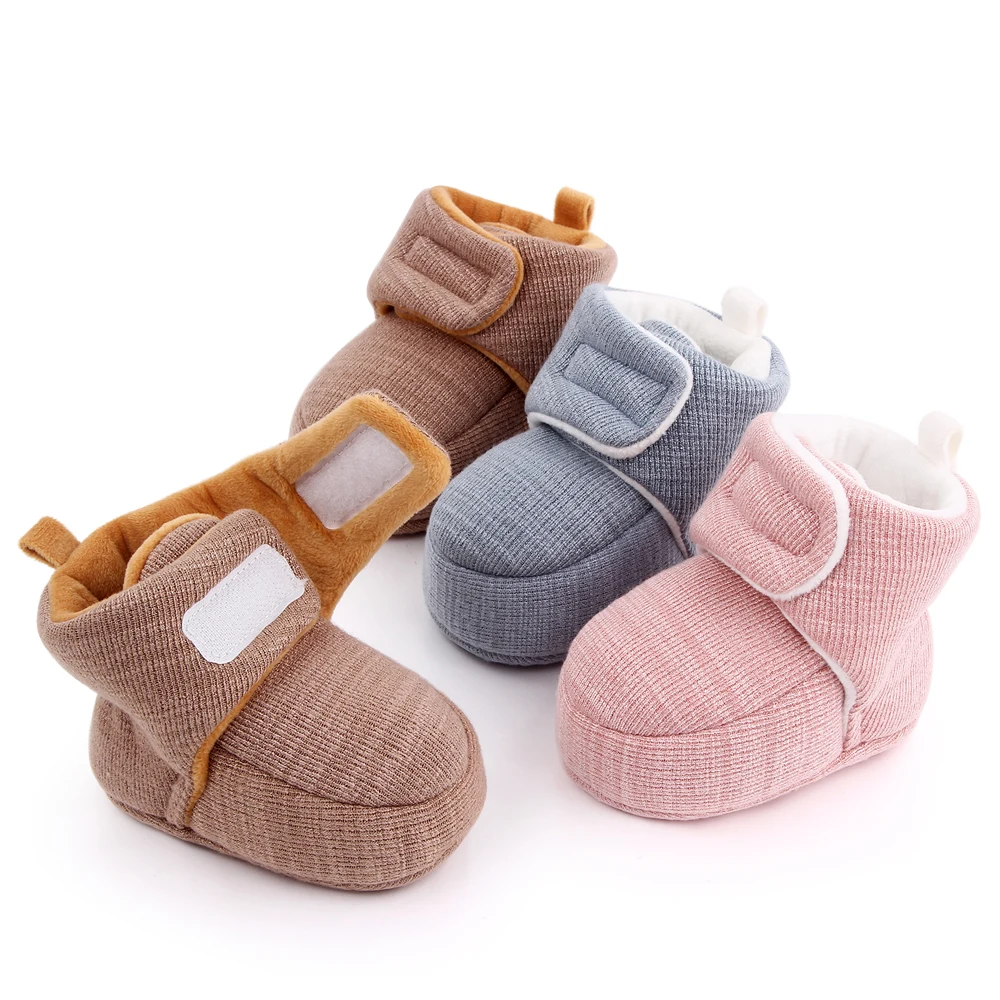 Winter cotton boots baby shoes soft bottom toddler shoes warm boots factory