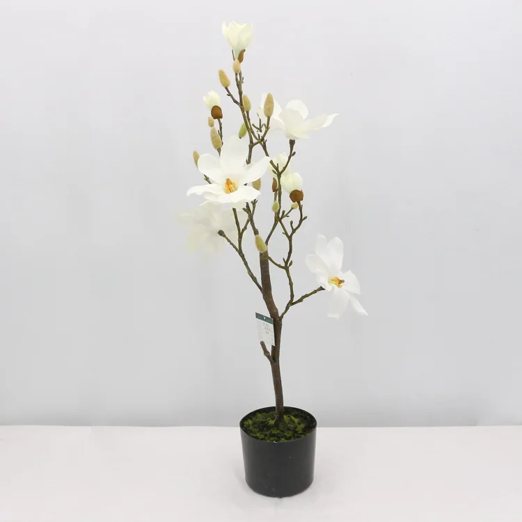 new 2020 table flower decoration white magnolia flower