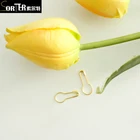 gourd shaped hang tag safty golden brass safety pin