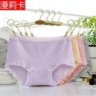 Sexy lace underwear cotton underwear briefs factory direct panties female 8698