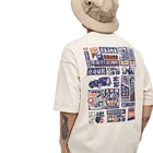 cotton loose five-sleeve men's Japanese style vintage TEE printed T-shirt mens 2019 shirts