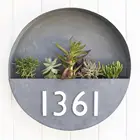 decorative art hotel custom house number plate