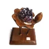 Beautiful elegant carved dream amethyst crystal lotus for home decoration