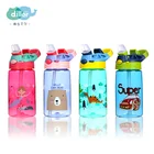 Bpa free tritan plastic children kids straw water bottles for kids