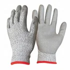 china manufacture PU coated Anti-cut glove for mechanical