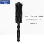 Factory made round barrel styling comb rib hair brush plastic styling curls comb