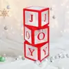 Merry Christmas Gifts Box Joy Decor 2019 Christmas Ornaments Happy New Year 2020 Christmas Decoration