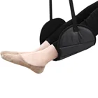 Portable Adjustable Travel Accessories Hammock Airplane Footrest with Premium Memory Foam