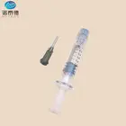 Sterile 1ml 2.25ml 3ml 5ml luer lock glass prefilled syringe with blunt tip