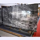 RAFFO Foshan 1200X2400 High Gloss Glazed Porcelain Polished Slab Large Grey Tile Floor
