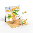 Custom design expo aluminum display stand 3m x 3m trade show shell scheme exhibition booth