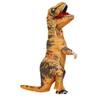 Factory sales Jurassic Halloween and Cosplay t-rex costume inflatable dinosaur for kids and adults