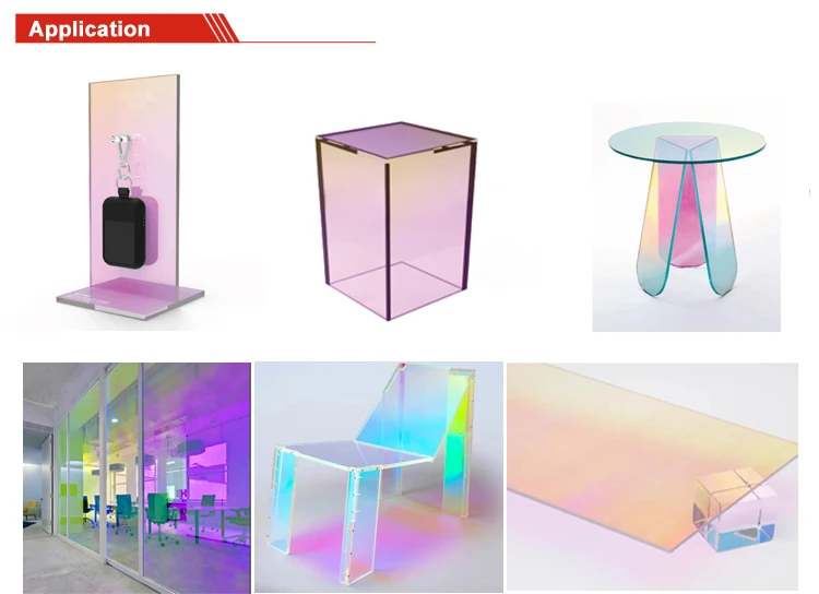 iridescent acrylic sheet for furniture