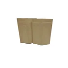 BIODEGRADABLE Paper Bag Stand Up 8.7*12 3/3cm Biodegradable Brown Kraft Paper Stand Up Zipper Bag