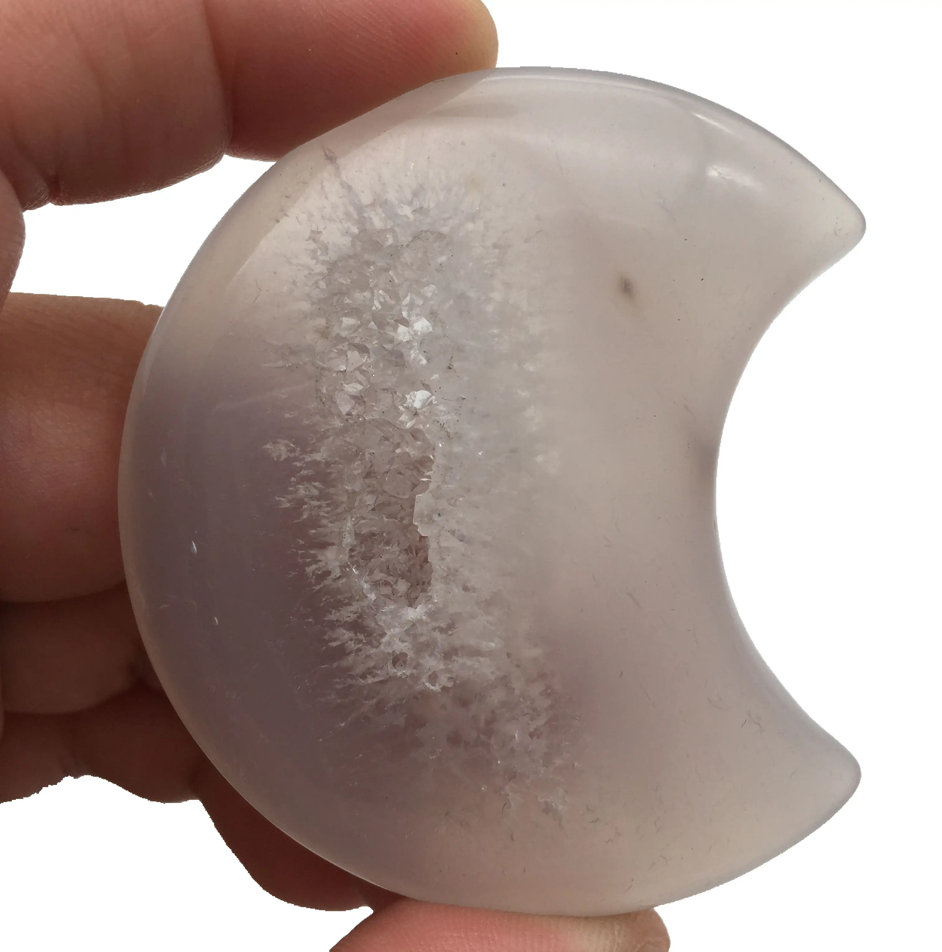 wholesale natural agate moon crystal agate gifts