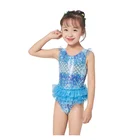 Wholesales kids cute mermaid swimsuit beautiful children swimwear baby toddler girls bikini kids