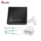 fda approved 0.1-44 carbamide peroxide teeth whitening gel pen and White LED private label kit