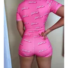 Adult Romper Adult Romper Pajamas Onesie Hot Adult Pajama Short Sleeved Jumpsuit 2020 Romper Pink Baddie Onesies For Women