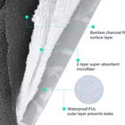 Reusable washable bamboo charcoal sanitary pads napkin private label