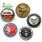 Gold Coins China Manufacturer Maker No Minimum Custom Metal Antique Souvenir Gold Brass Military Navy Silver 3D Challenge Coins With Logo