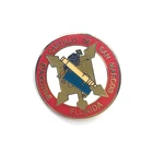 custom metal 3d hard enamel promotional suit round badge lapel pin