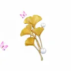 SAF jewelry wholesale company alloy crystal pearl brooches for gifts and souvenir