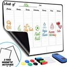 White Board Sticker Magnet Weekly Planner Fridge Erasable Marker Pen To Do List