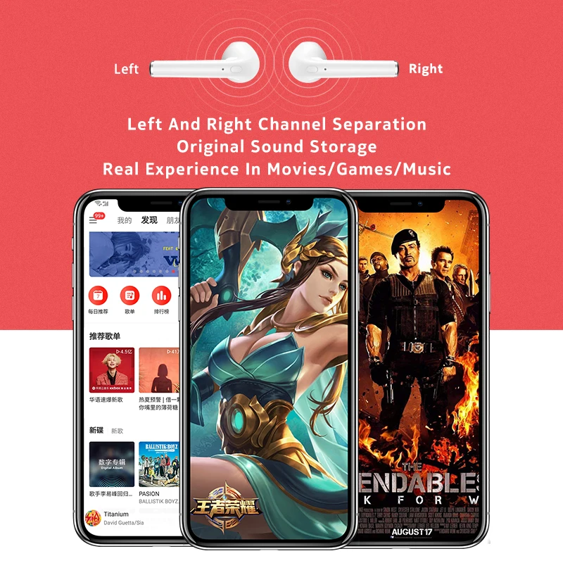 The smallest stereo earbuds i7 mini earphone blutooth for iphone - ANKUX.COM