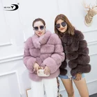 New Popular Cheap Hot Sale Top Quality wool collar coat fox fur