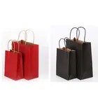 2019 New Arrival carry shopping reusable custom color handle paper bags