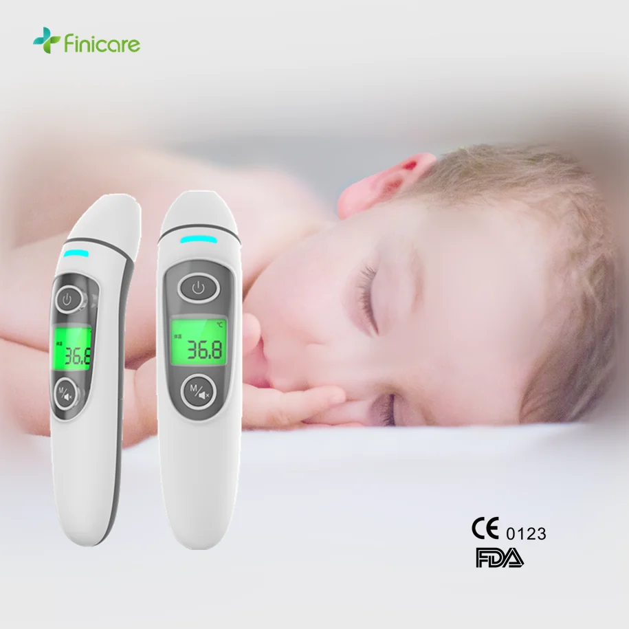 Nenhum toque do bebê termômetro dupla laser termômetro digital infravermelho termômetro de leitura instantânea com função de memória 35