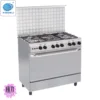 energy saving best seller 900*600mm gas cooker with oven with 5 gas burners