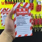 Red Red Pvc Lockout NT-T03Z Red 146mm Do Not Operate Safety Lockout Tags PVC Warning Tags