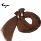 Virgin Hair Unprocessed Brazilian Virgin Remy Bulk Hair Silky Straight Double Drawn 100% Unprocessed Human Hair Bulk