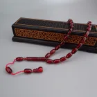 muslim baltic amber rosary , islamic red amber beads, Turkish blood amber perfume rosary