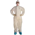 Cleanroom Clothing Suit Overalls Protective Clothes Working Workshop Polypropylene Safety Sms Disposable Coverall