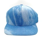 Customized Classic 100% Cotton Tie-Dye Acid Wash And Bleach Canvas Snapback Cap