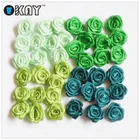 Handmade Mini Satin Ribbon Roses Flowers Making For Sale